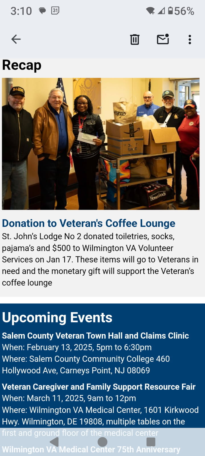 Veterans Donations